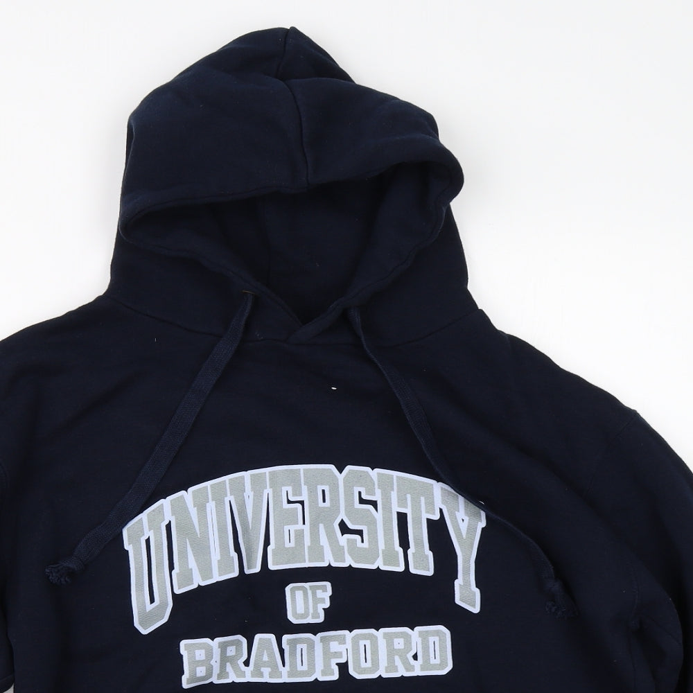 Cotton Ridge Womens Blue   Pullover Hoodie Size S  - university of bradford