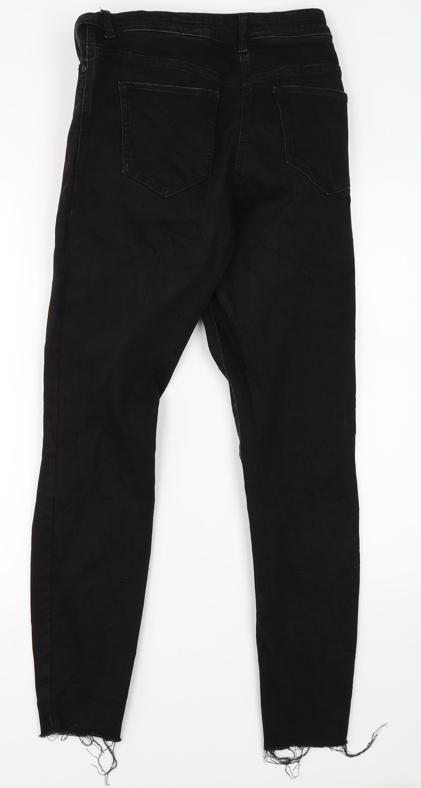 NEXT Womens Black  Denim Skinny Jeans Size 12 L28 in