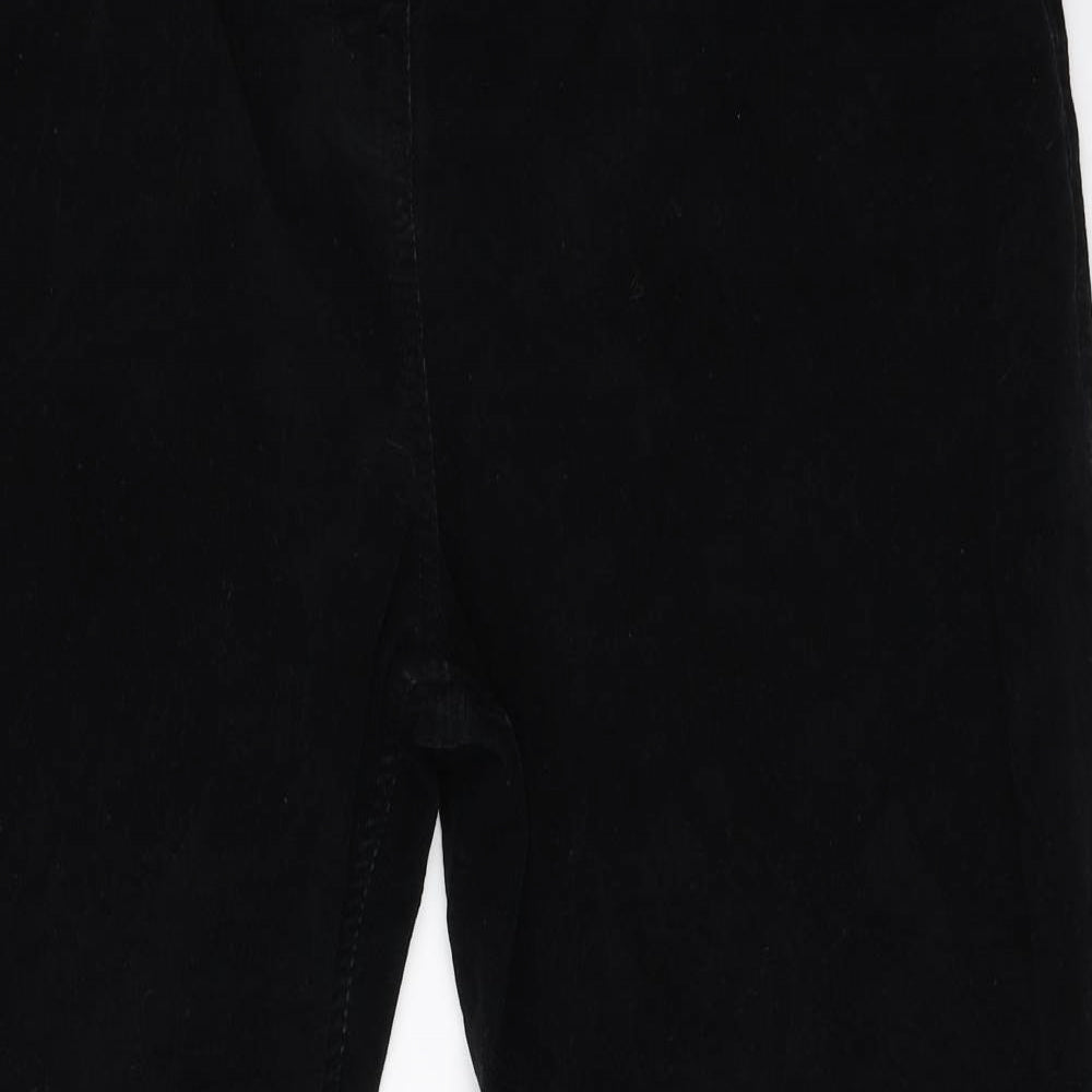 Marks & Spencer Womens Black  Corduroy Cropped Jeans Size 24 L28 in
