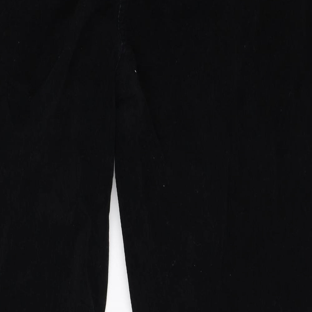 Marks & Spencer Womens Black  Corduroy Cropped Jeans Size 24 L28 in