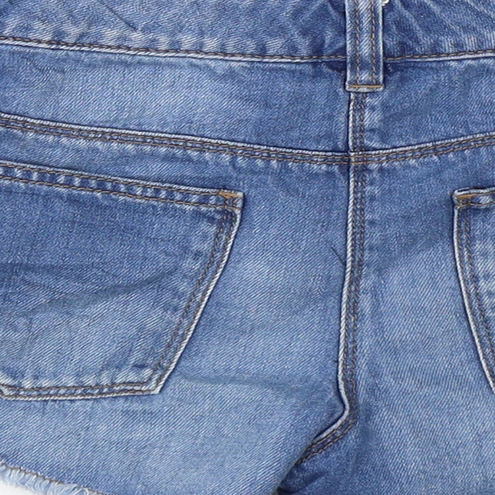 NEXT Girls Blue  Denim Hot Pants Shorts Size 11 Years