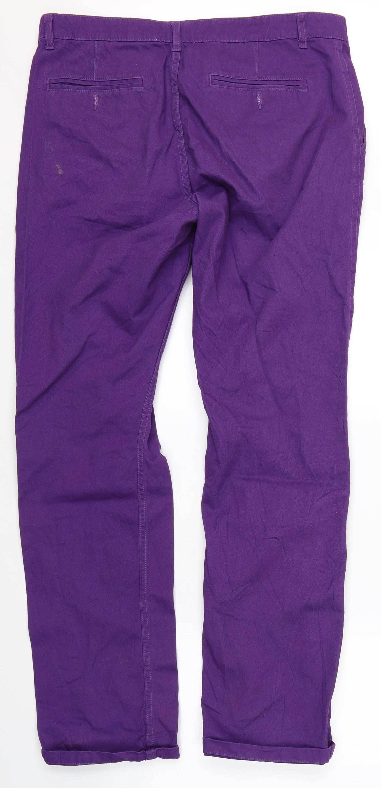 Asquith & Fox Mens Purple  Denim Straight Jeans Size 36 L34 in