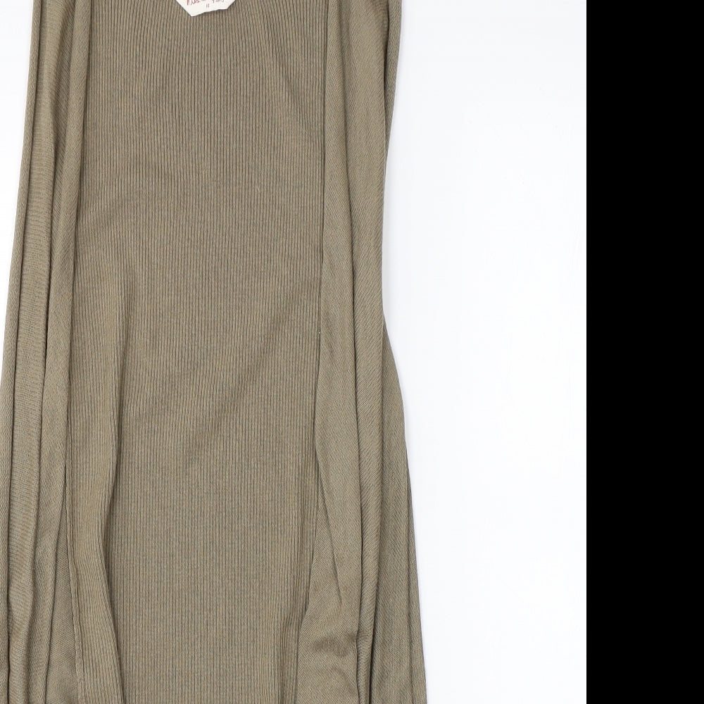 Miss Selfridge Womens Brown   Cardigan Jumper Size 10
