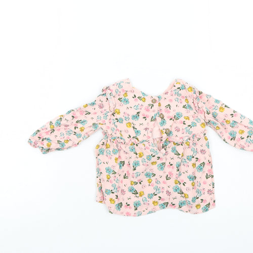 Primark Girls Pink Floral  Shift  Size 6-9 Months