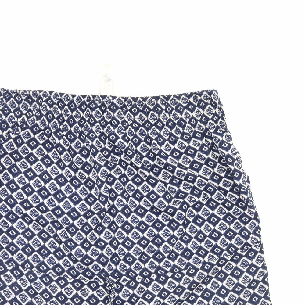 OCEAN CLUB Womens Blue   Sailor Shorts Size 14