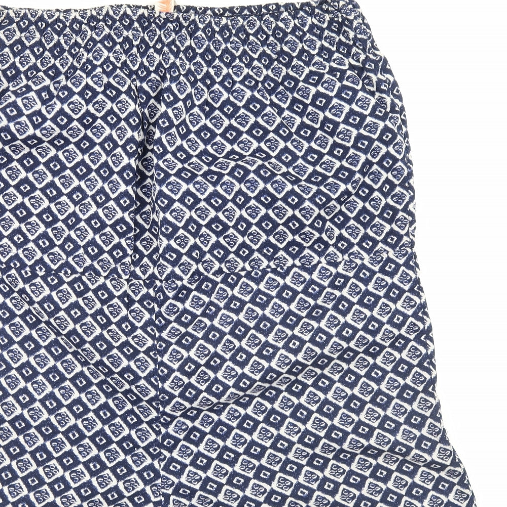 OCEAN CLUB Womens Blue   Sailor Shorts Size 14
