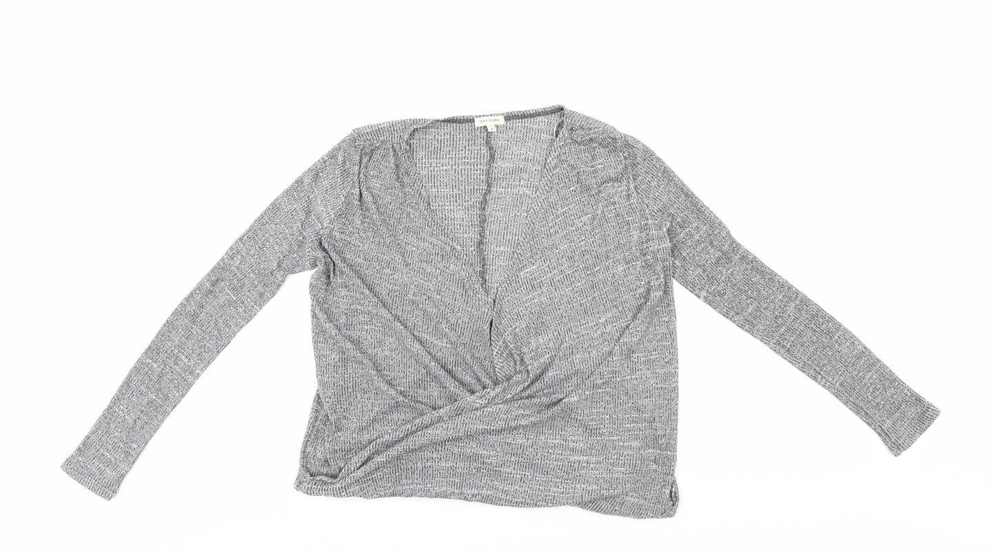 River Island Womens Grey   Pullover Jumper Size 8