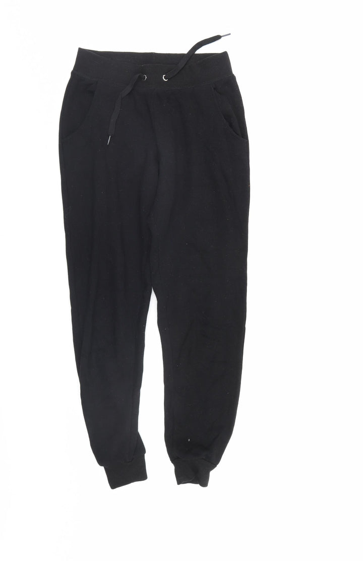 New Look Womens Black Sweatpants Trousers Size 6 L27 in