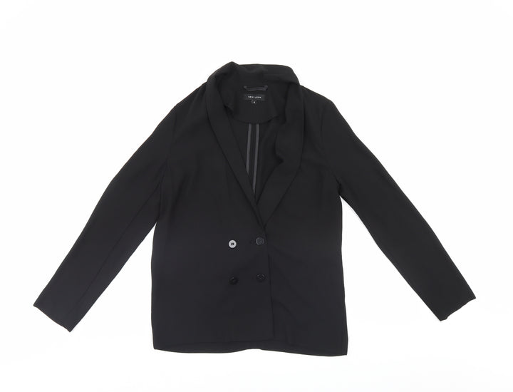 New Look Womens Black Jacket Blazer Size 8
