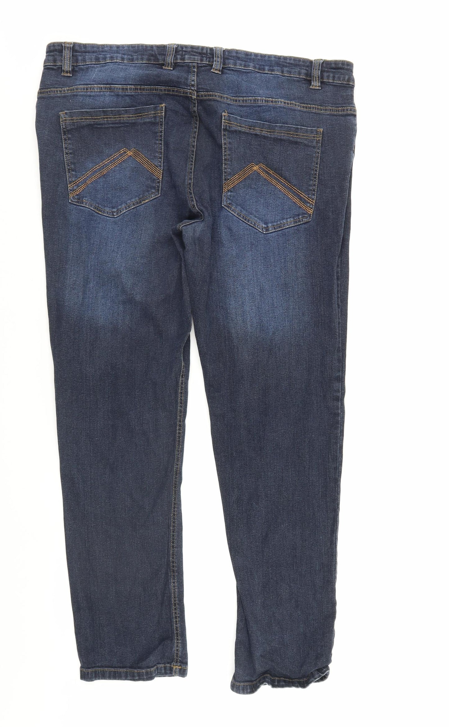 Union Blues Mens Blue  Denim Straight Jeans Size 40 L30 in