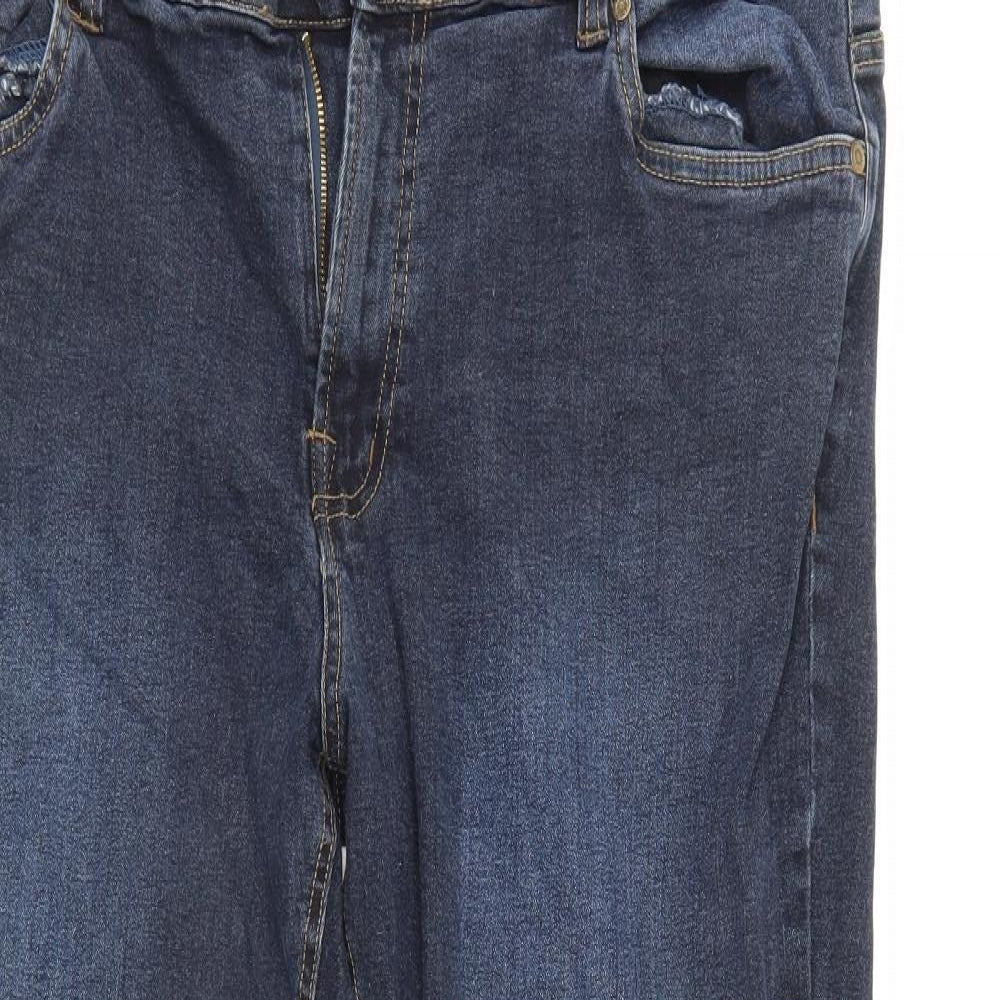 Union Blues Mens Blue  Denim Straight Jeans Size 40 L30 in