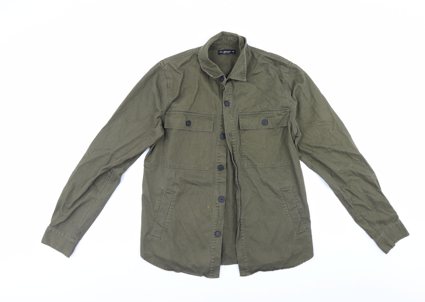 Cedar Wood State Mens Green    Button-Up Size M