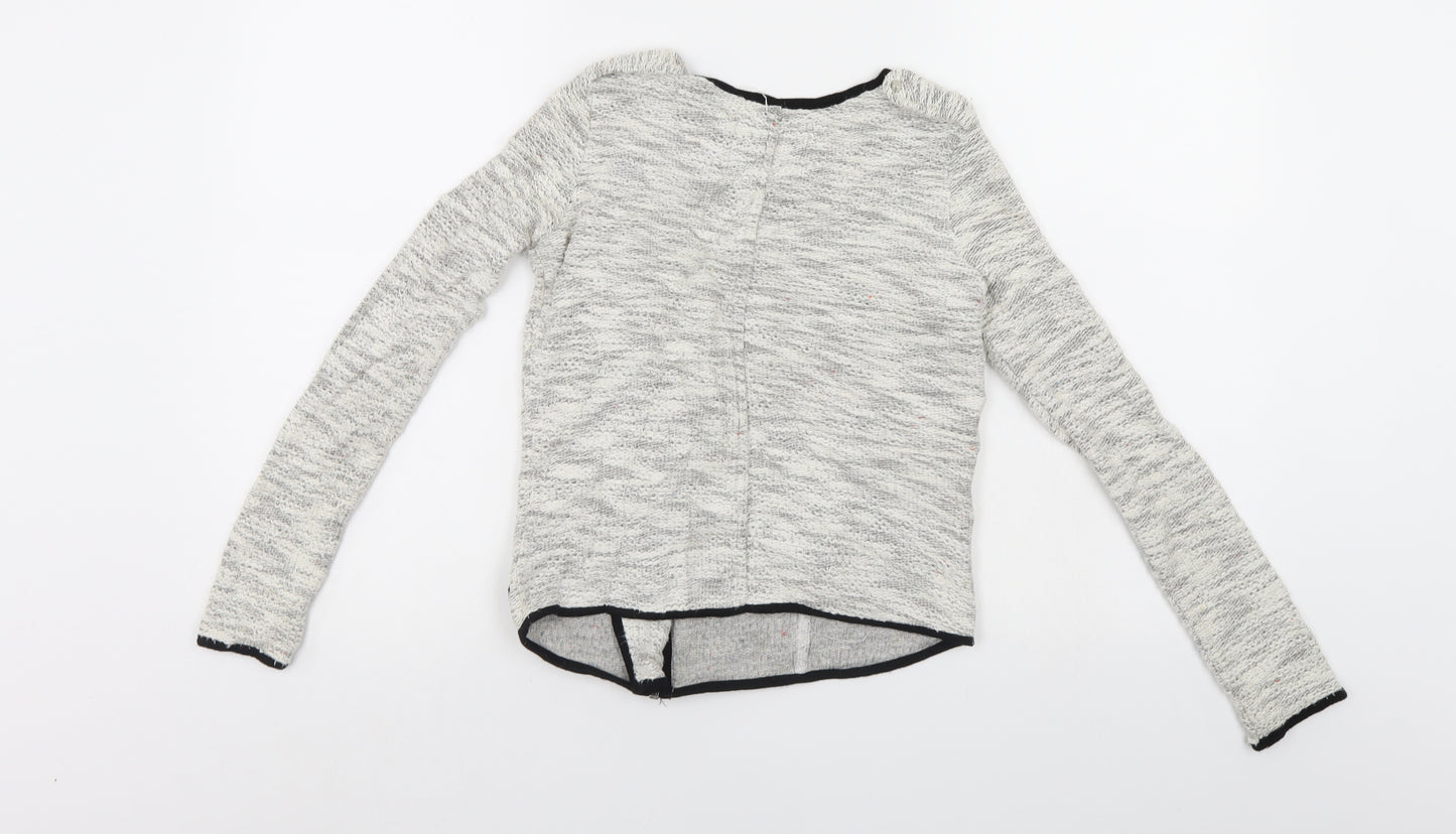 River Island Womens Grey   Full Zip Jumper Size 6