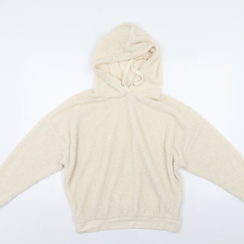 New Look Womens Ivory   Pullover Hoodie Size 8