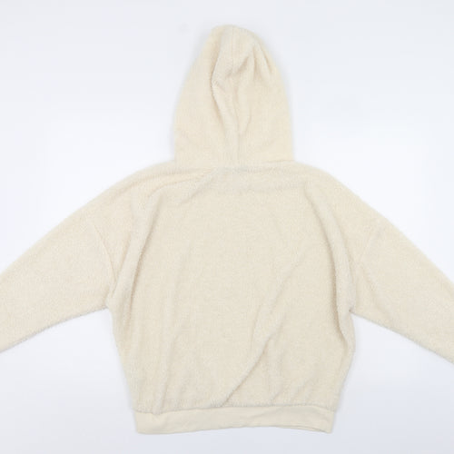 New Look Womens Ivory   Pullover Hoodie Size 8