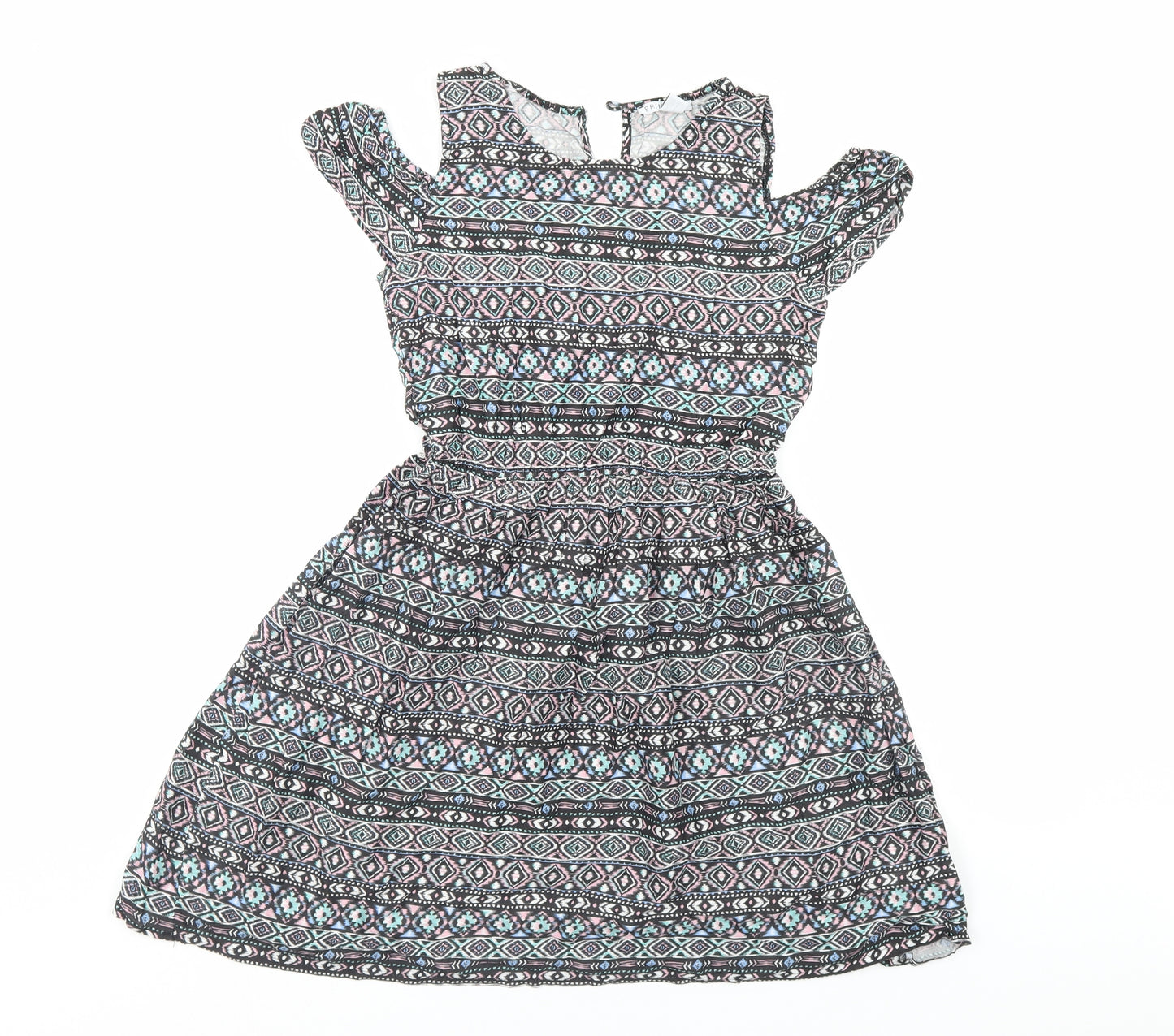 Primark Girls Multicoloured Geometric  A-Line  Size 11-12 Years