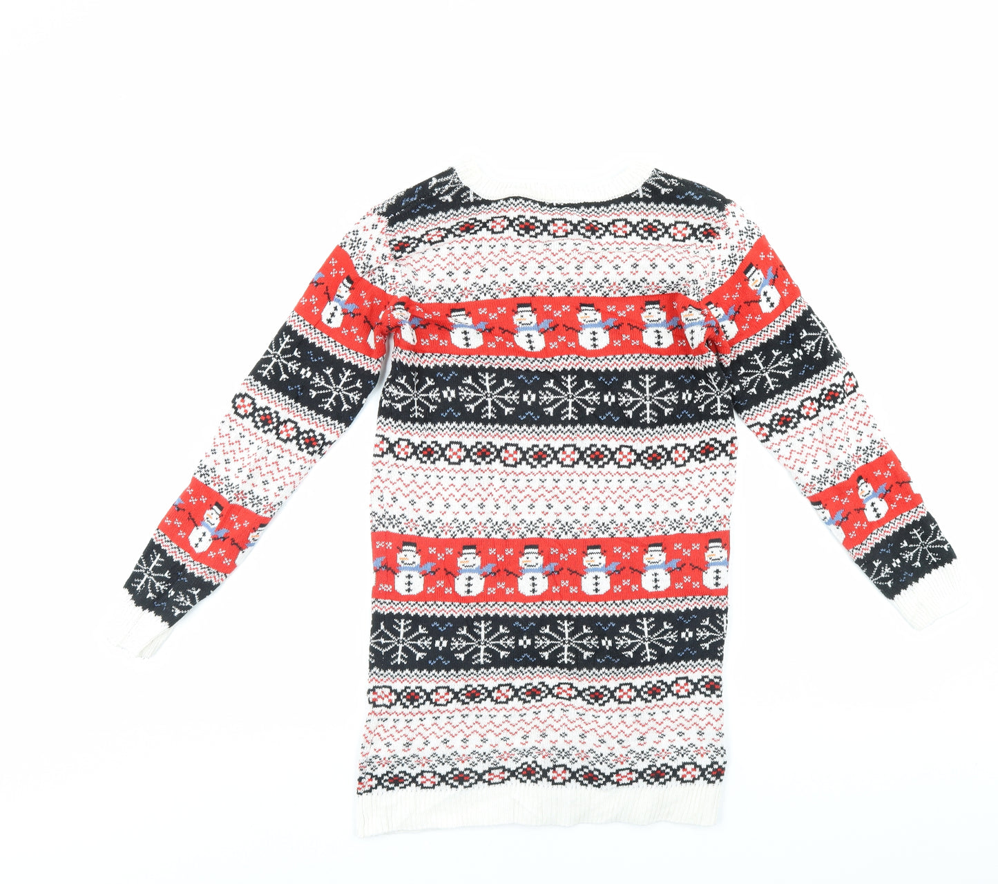 NEXT Girls Multicoloured   Jumper Dress  Size 11 Years  - christmas dress