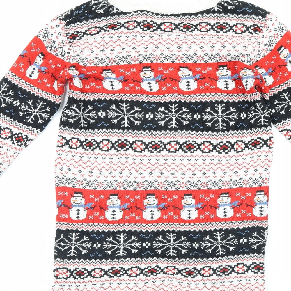 NEXT Girls Multicoloured   Jumper Dress  Size 11 Years  - christmas dress