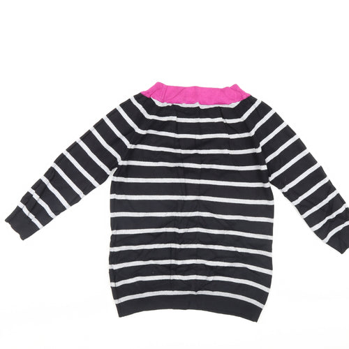 M&Co Womens Multicoloured Striped  Pullover Jumper Size 10