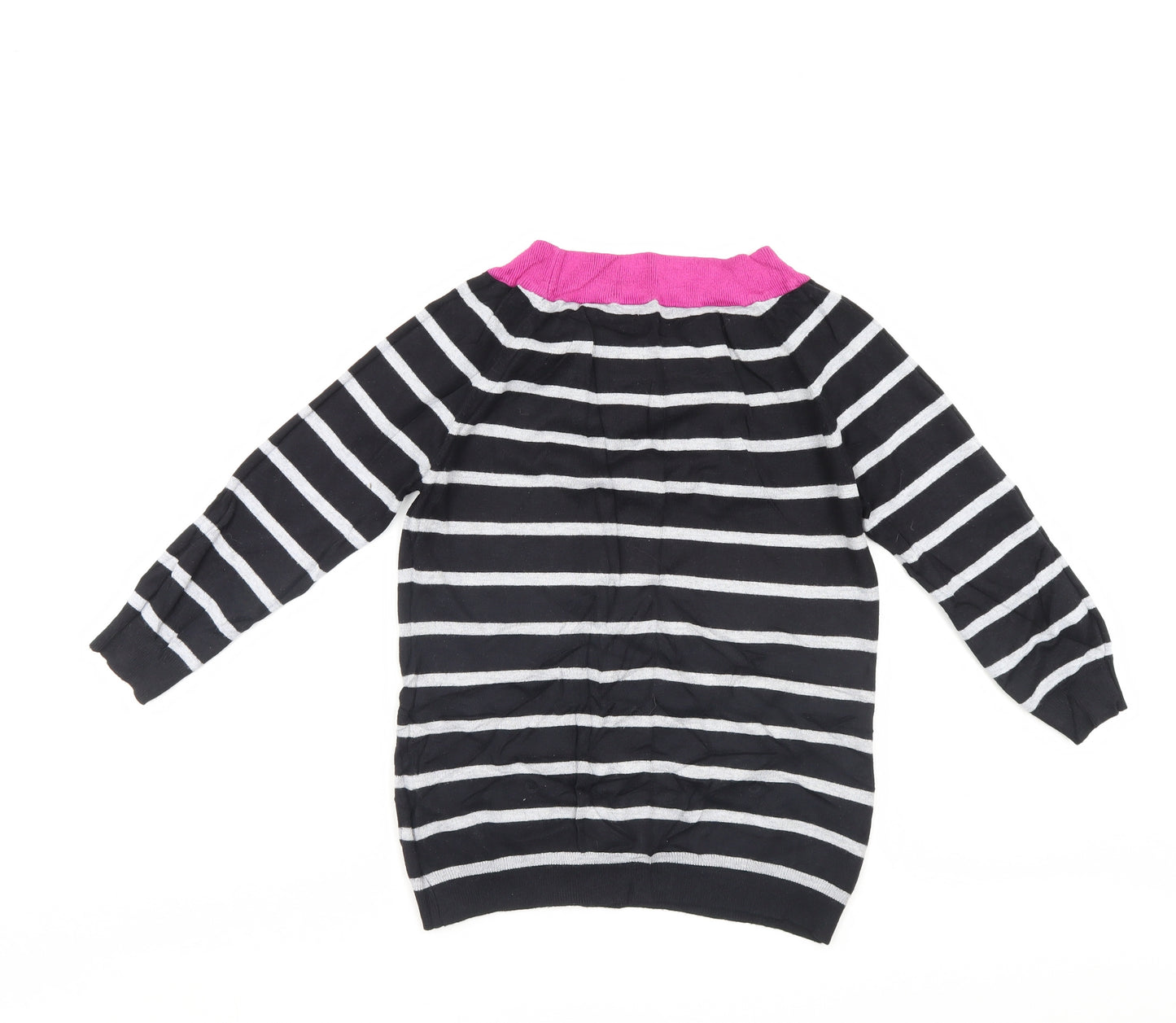 M&Co Womens Multicoloured Striped  Pullover Jumper Size 10