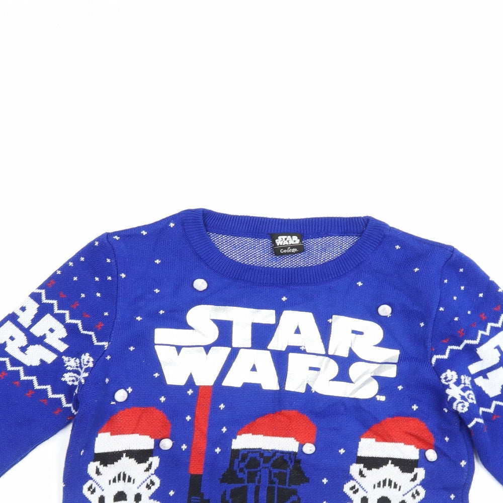 Star Wars Boys Multicoloured   Pullover Jumper Size 9-10 Years  - Star wars