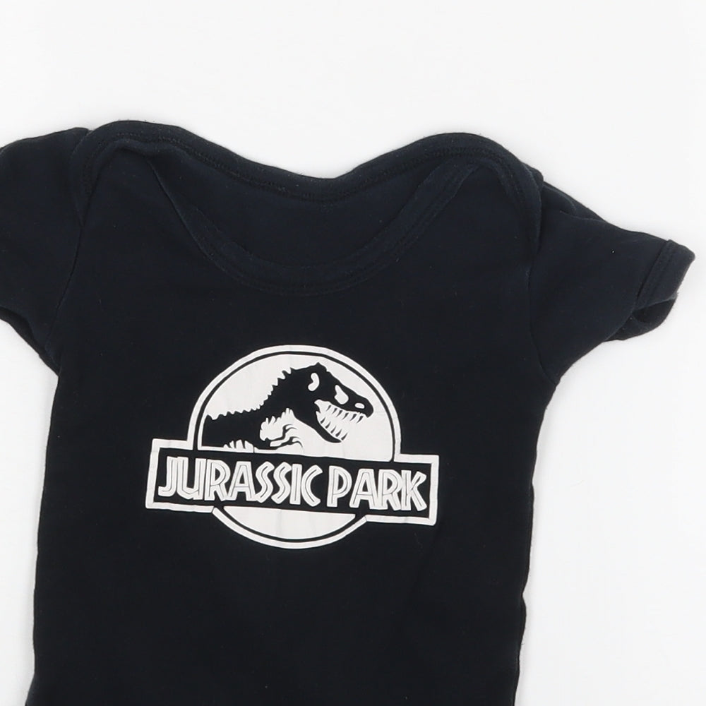 Preworn Baby Black   Babygrow One-Piece Size 12-18 Months  - Jurassic Park