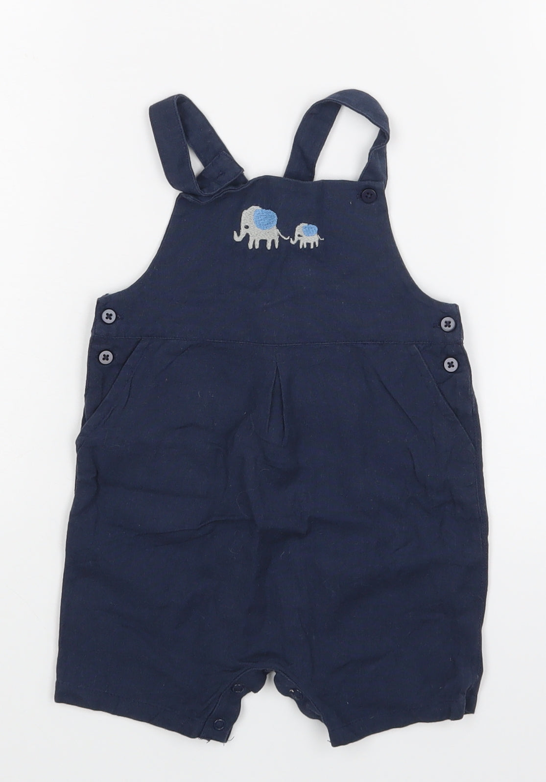 M&S Baby Blue   Dungaree One-Piece Size 9-12 Months