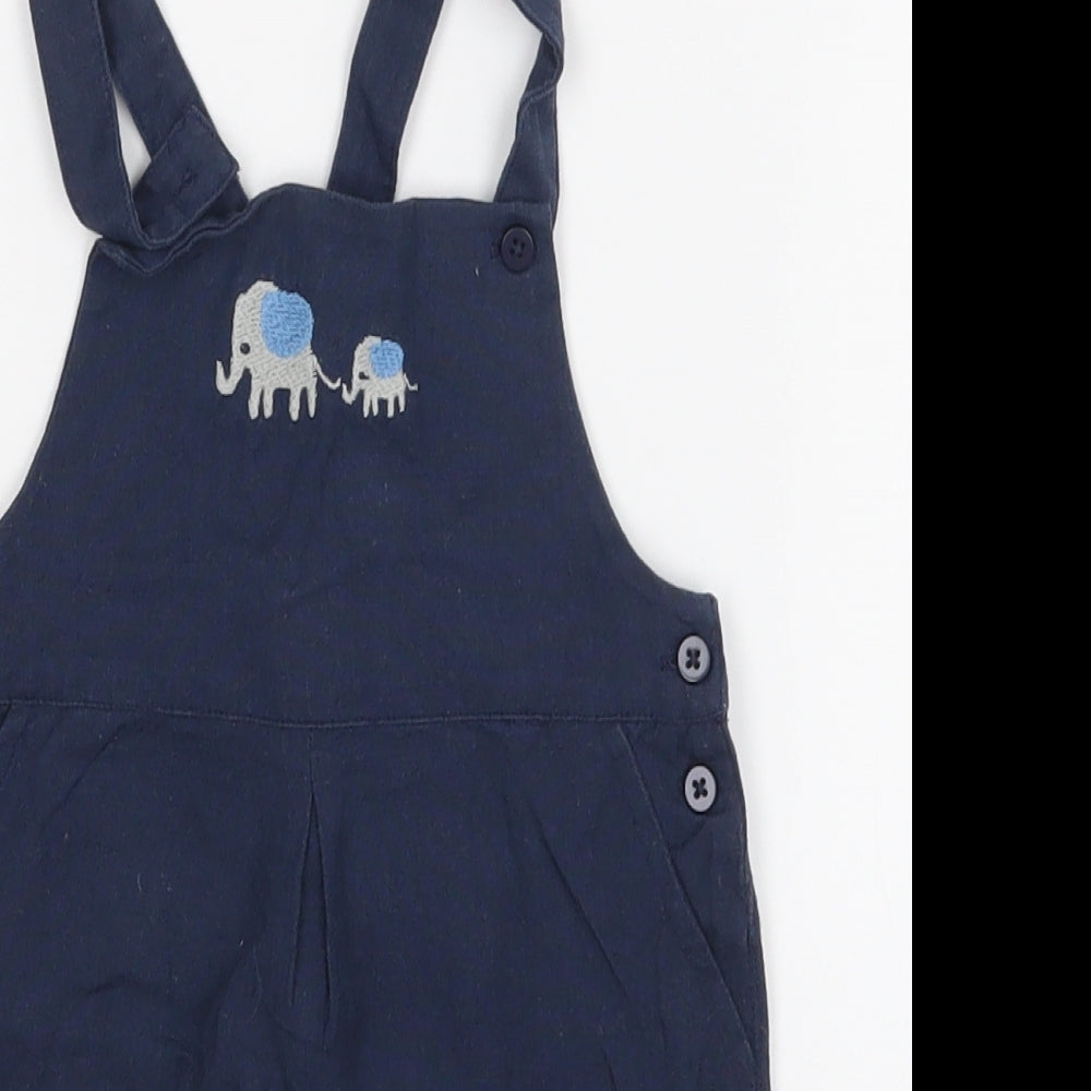 M&S Baby Blue   Dungaree One-Piece Size 9-12 Months