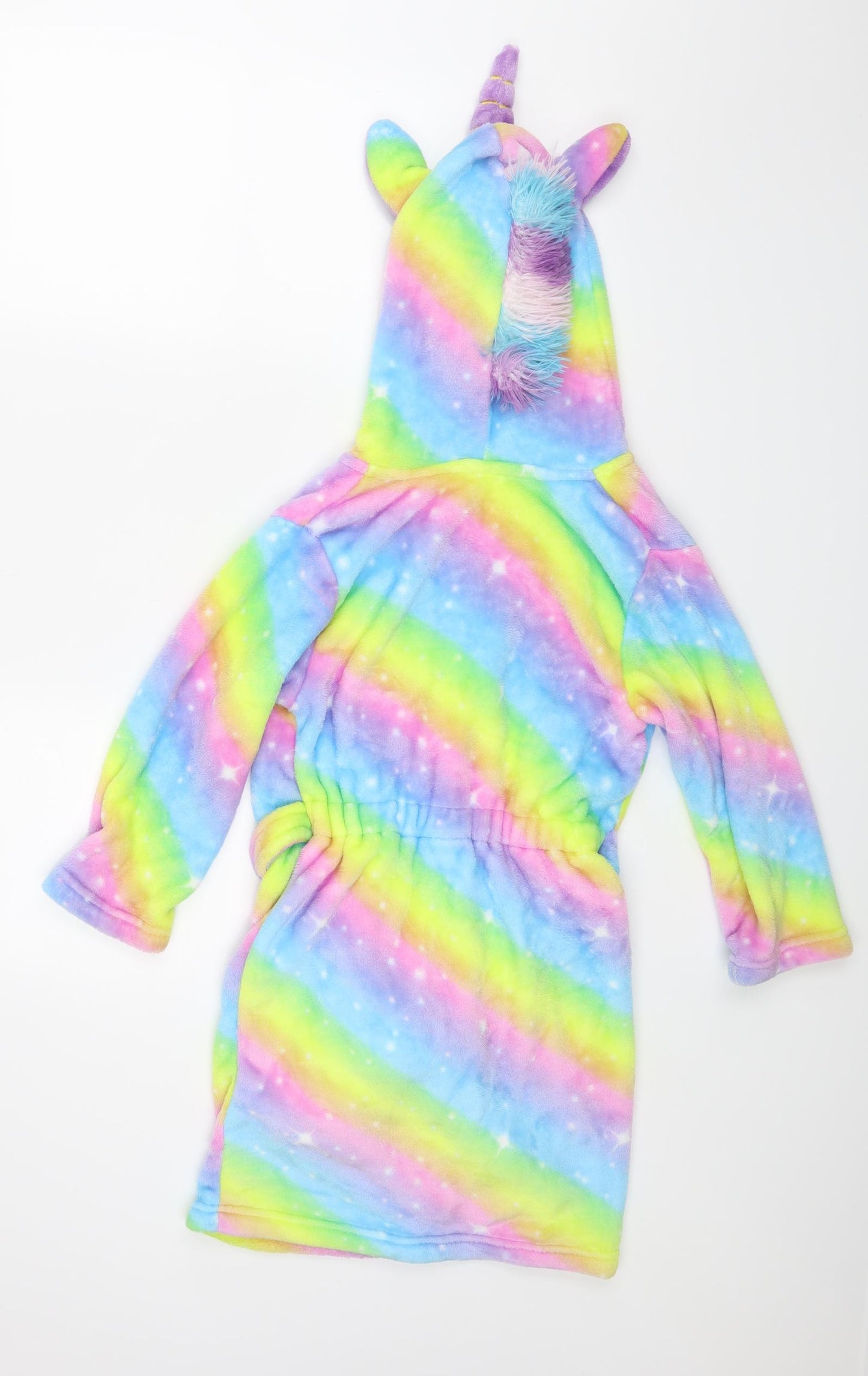 Preworn Girls Multicoloured    Robe Size 7-8 Years  - Unicorns