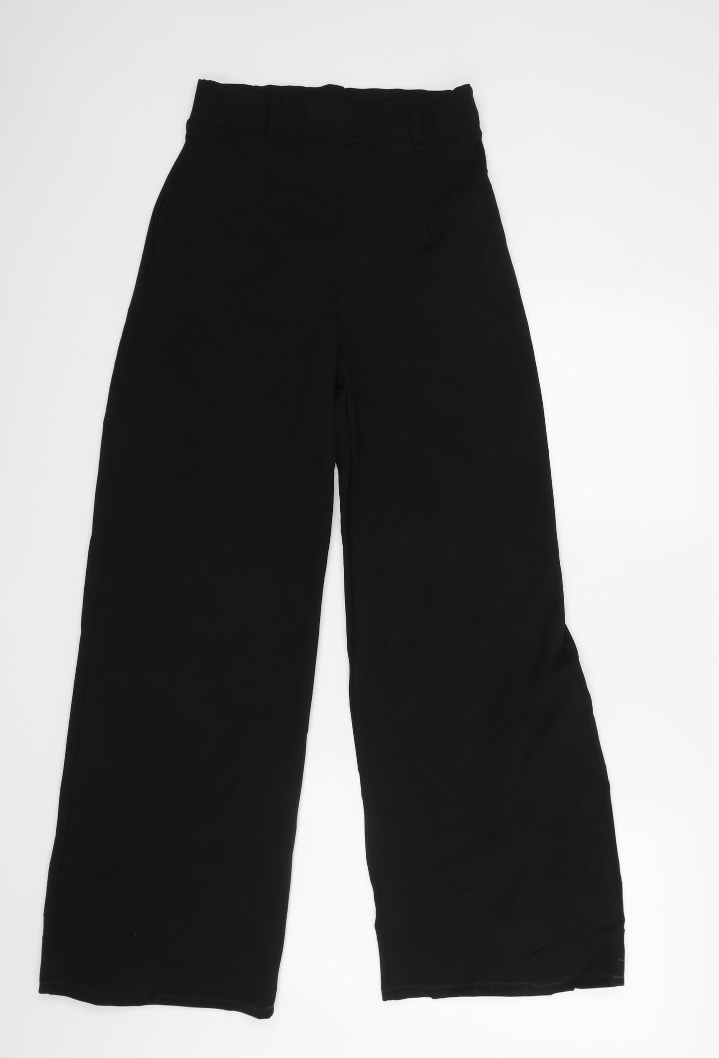 PRETTYLITTLETHING Womens Black   Trousers  Size 10 L27 in