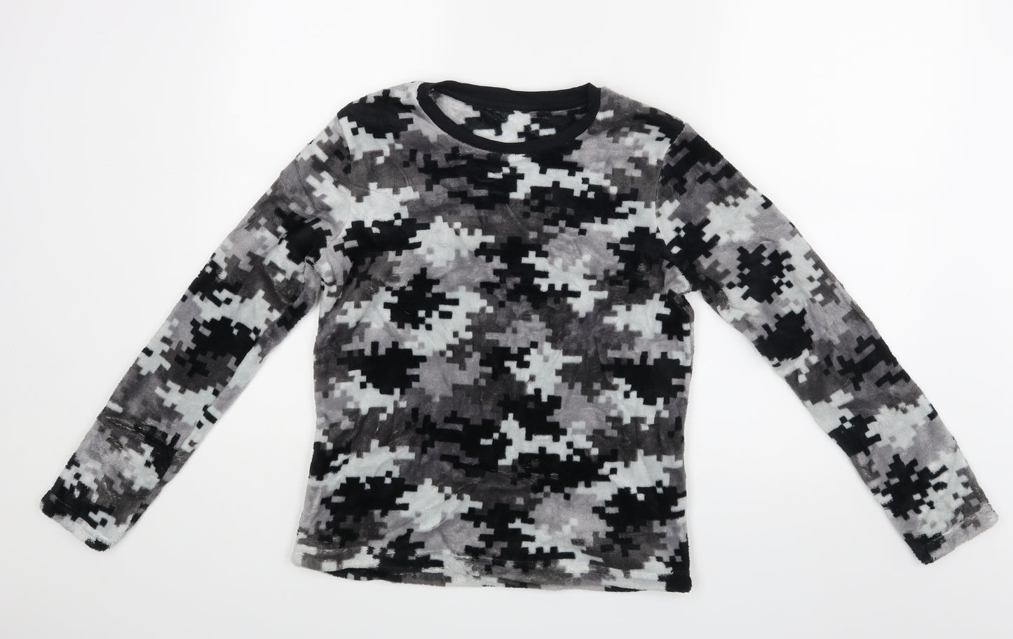 Nutmeg Girls Black   Top Pyjama Top Size 12-13 Years