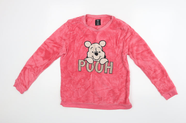 Love To Lounge Womens Pink Top Pyjama Top Size 12 - Winnie the Pooh