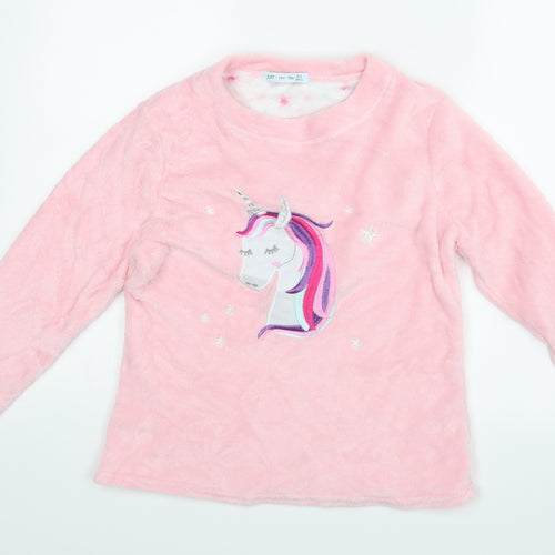 Just Like You Womens Pink   Top Pyjama Top Size 8  - Unicorn