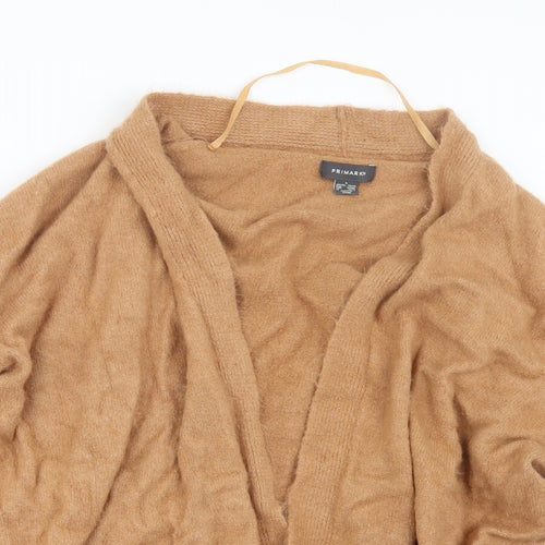 Primark Womens Beige  Knit Cape Jumper Size 14