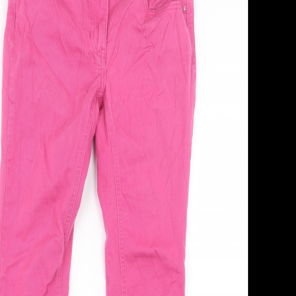 F&F Womens Pink  Denim Straight Jeans Size 8 L25.5 in