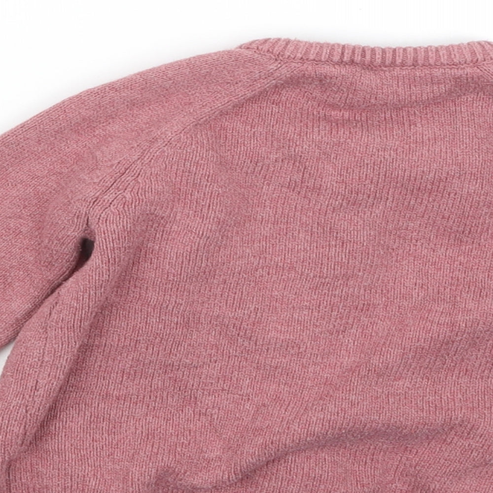 TU Boys Pink  Knit Cardigan Jumper Size 2-3 Years