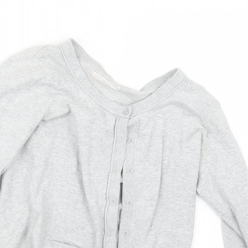 XSIDE Womens Grey  Knit Cardigan Jumper Size S