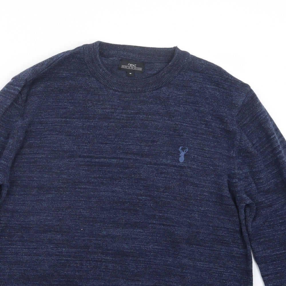 NEXT Mens Blue  Knit Pullover Jumper Size M