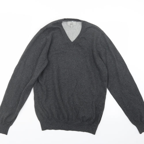 Marks and Spencer Mens Grey  Knit Pullover Jumper Size S