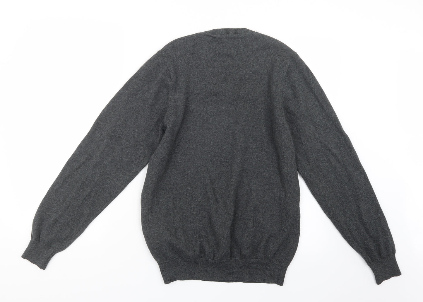 Marks and Spencer Mens Grey  Knit Pullover Jumper Size S