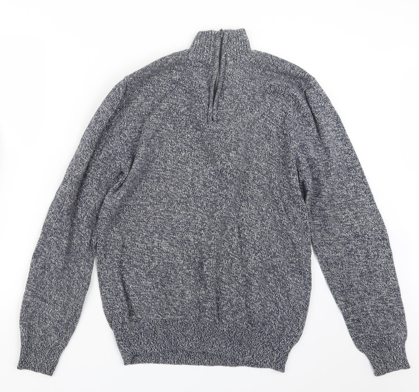 Cedar Wood State Mens Blue  Knit Pullover Sweatshirt Size M