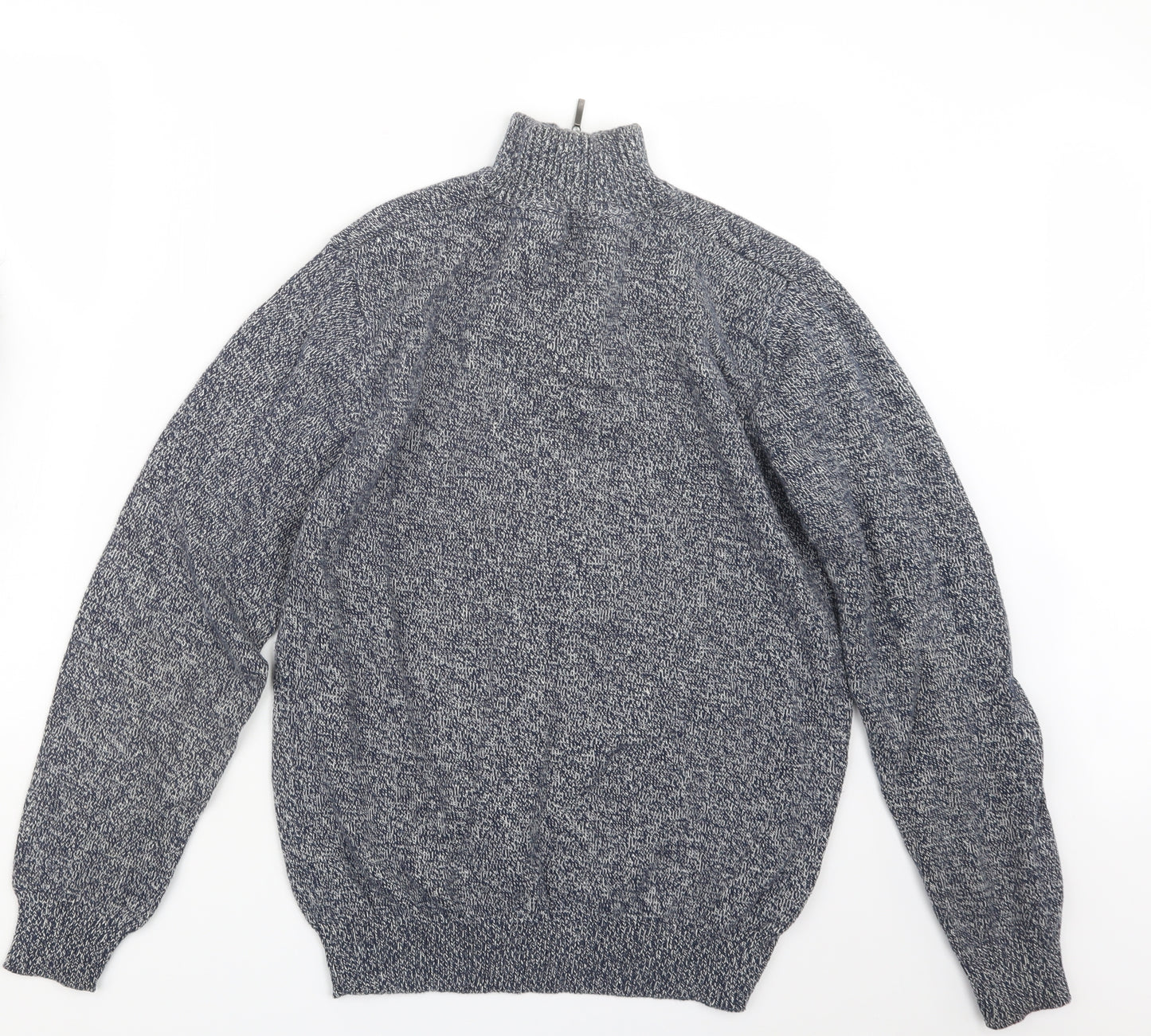 Cedar Wood State Mens Blue  Knit Pullover Sweatshirt Size M
