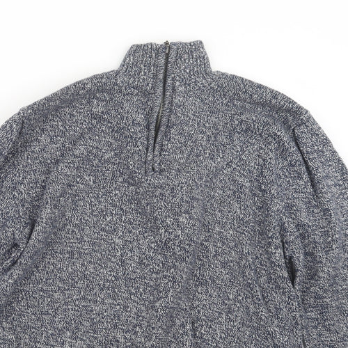 Cedar Wood State Mens Blue  Knit Pullover Sweatshirt Size M