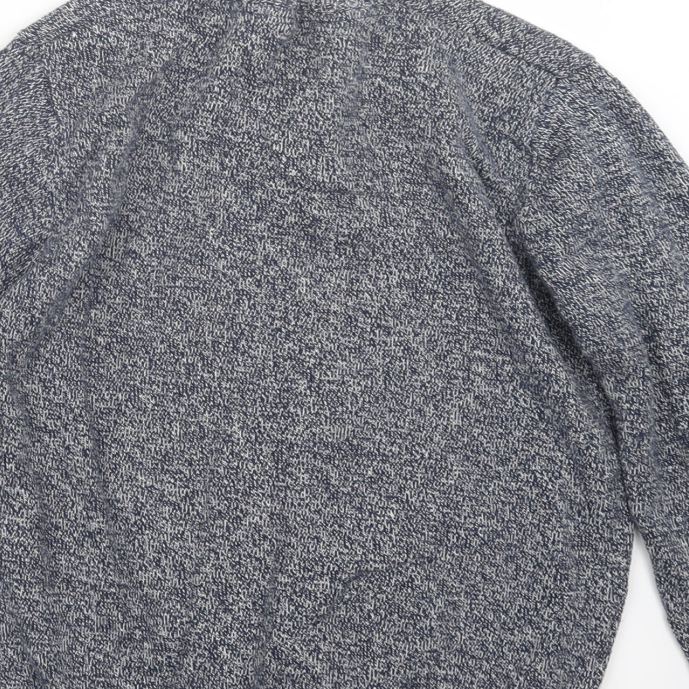 Cedar Wood State Mens Blue  Knit Pullover Sweatshirt Size M