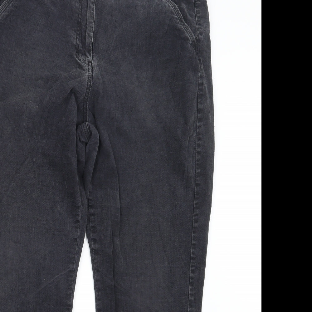 Marks and Spencer Womens Black  Denim Straight Jeans Size 16 L28.5 in