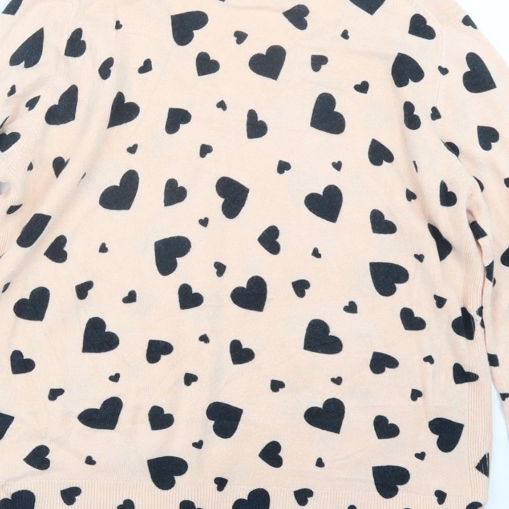 Marks and Spencer Womens Pink  Knit Pullover Jumper Size 16