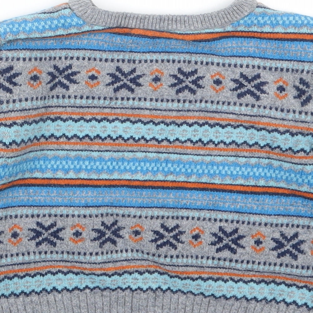 H&M Boys Grey  Knit Pullover Jumper Size 3-4 Years