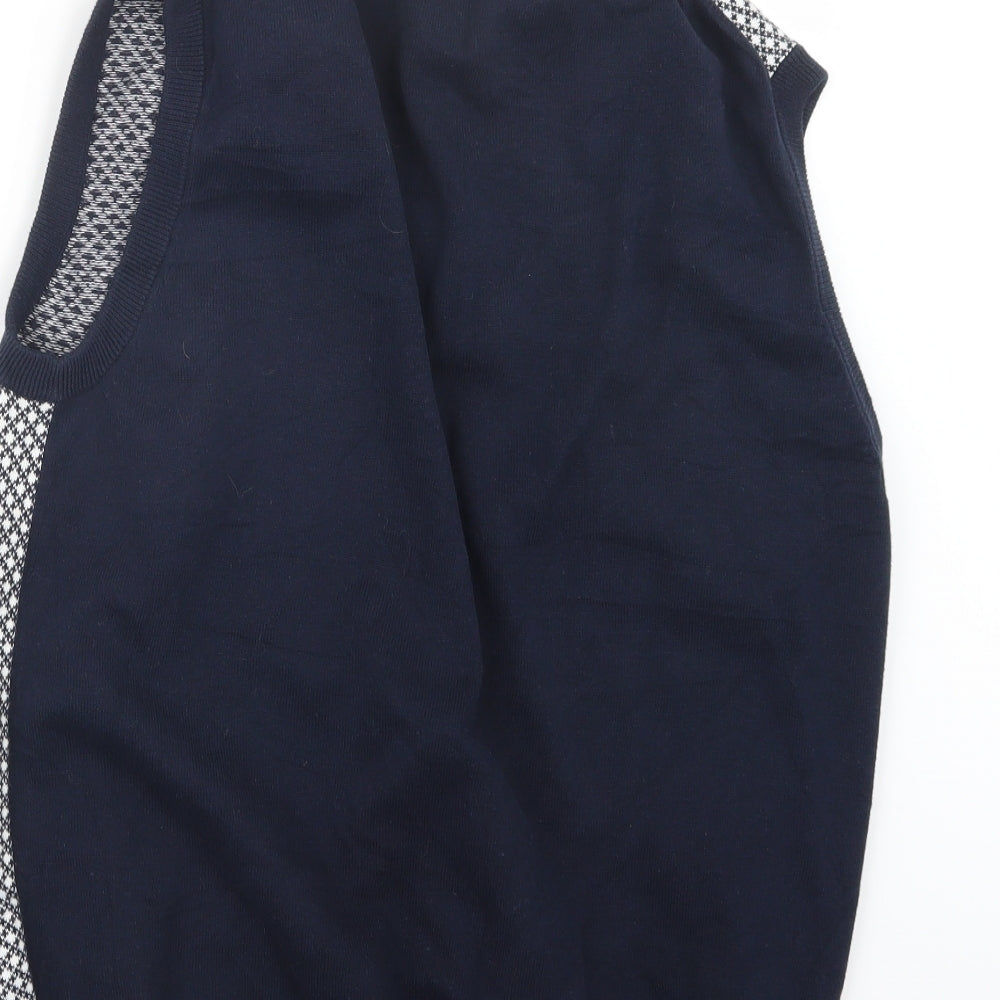 Monsoon Mens Blue  Knit Pullover Jumper Size L