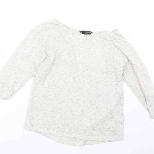Dorothy Perkins Womens Beige  Knit Pullover Jumper Size 8