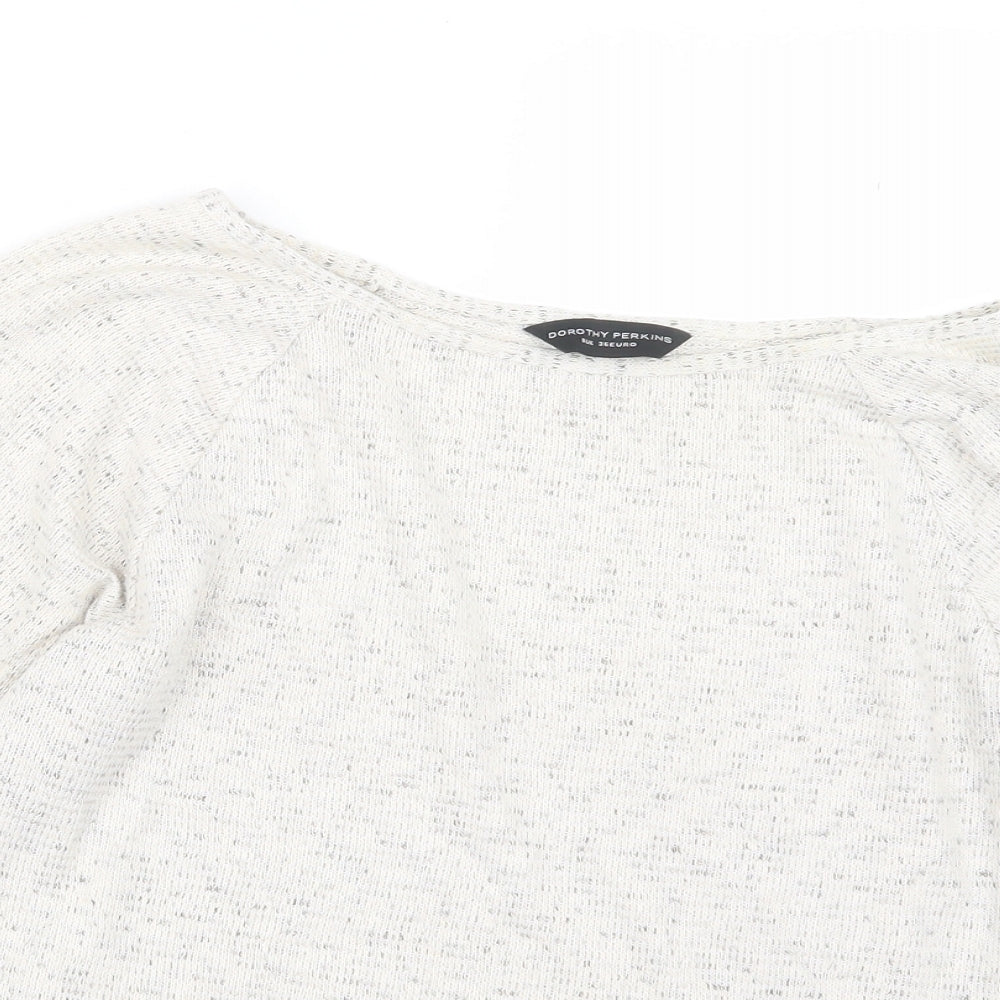 Dorothy Perkins Womens Beige  Knit Pullover Jumper Size 8